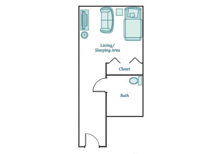 Mill Lake Seniors Community Studio Floor Plan
